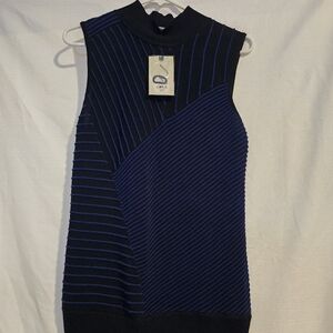 Dana Buchman Mock Neck Sleeveless Sweater Tunic M NWT